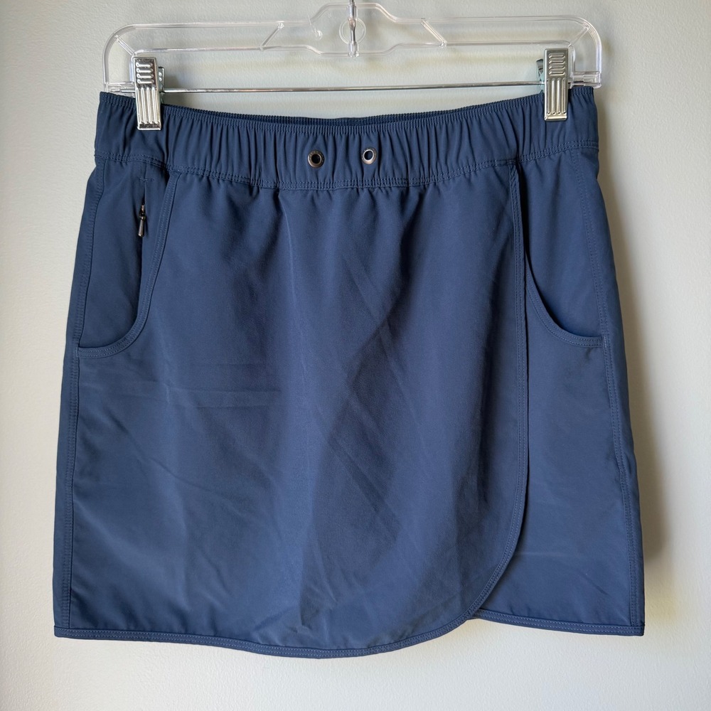 Patagonia Fleetwith Skort Blue Stretch Pockets Shorts Performance‎ Size Small